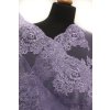 Vyšívaný tyl metráž DEBORA LILA látka premium detail 7