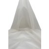 Svatební hedvábná organza metráž  (Barva Jemná bílá 001 - VZOREČEK)