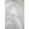 Svatební hedvábná organza metráž  (Barva Jemná bílá 001 - VZOREČEK)