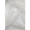 Svatební hedvábná organza metráž  (Barva Jemná bílá 001 - VZOREČEK)