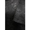 Brokát metráž ČERNÝ látka premium detail 2