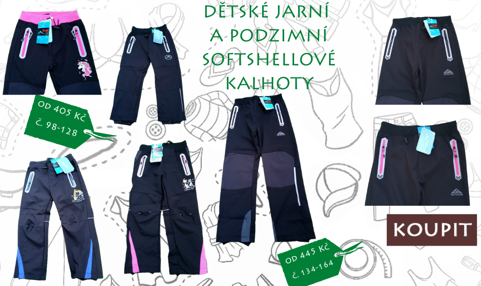 Softshellové kalhoty