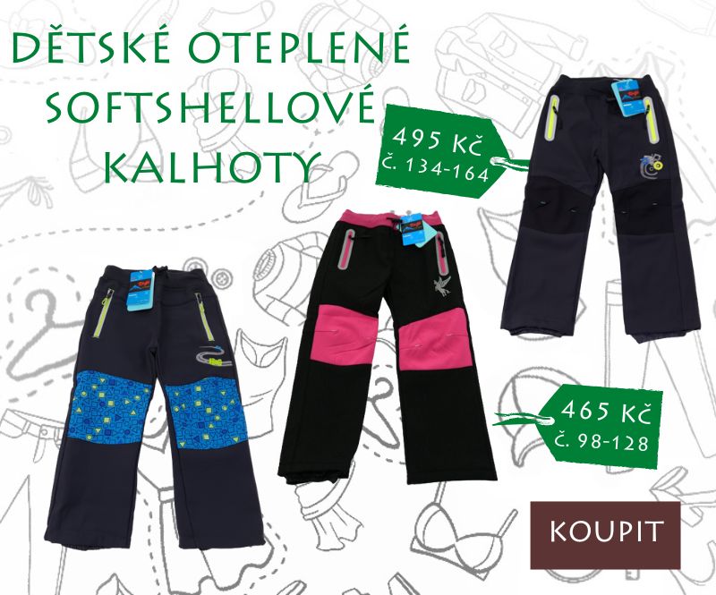 Softshellové zimní kalhoty mobil