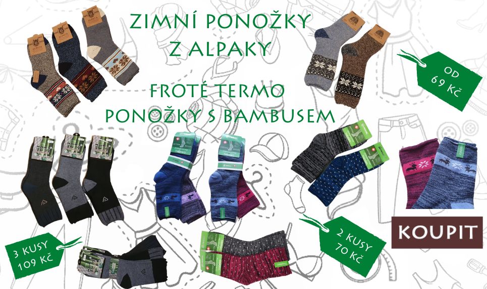 zimní ponožky