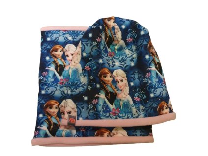 Dívčí bavlněná souprava s fleecem - Frozen