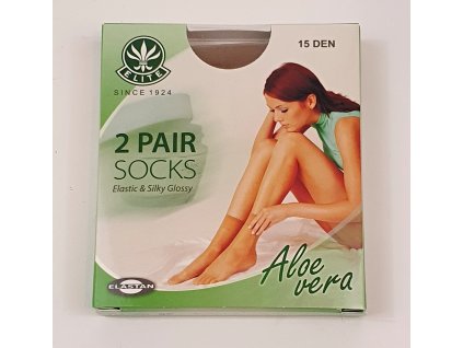 Punčochové ponožky Aloe Vera s lykrou 2páry