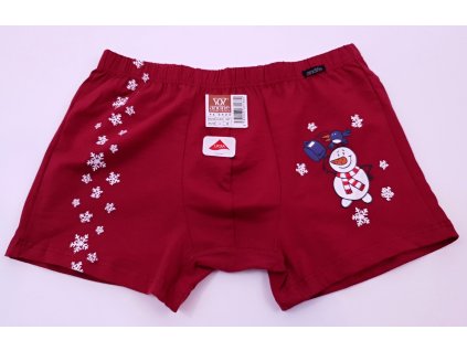 Pánské Vánoční boxerky Vínové Andrie