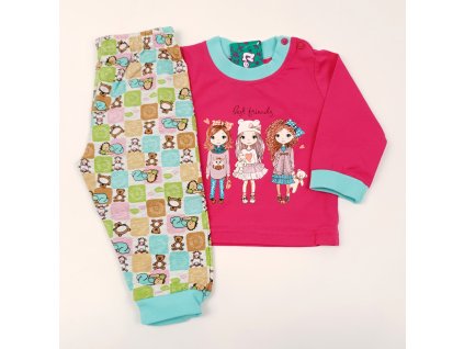 Dětské pyžamo Dívčí Růžové č. 74 - 104