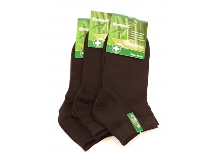 Nízké ponožky s bambusovým vláknem Černé 3ks 65,-