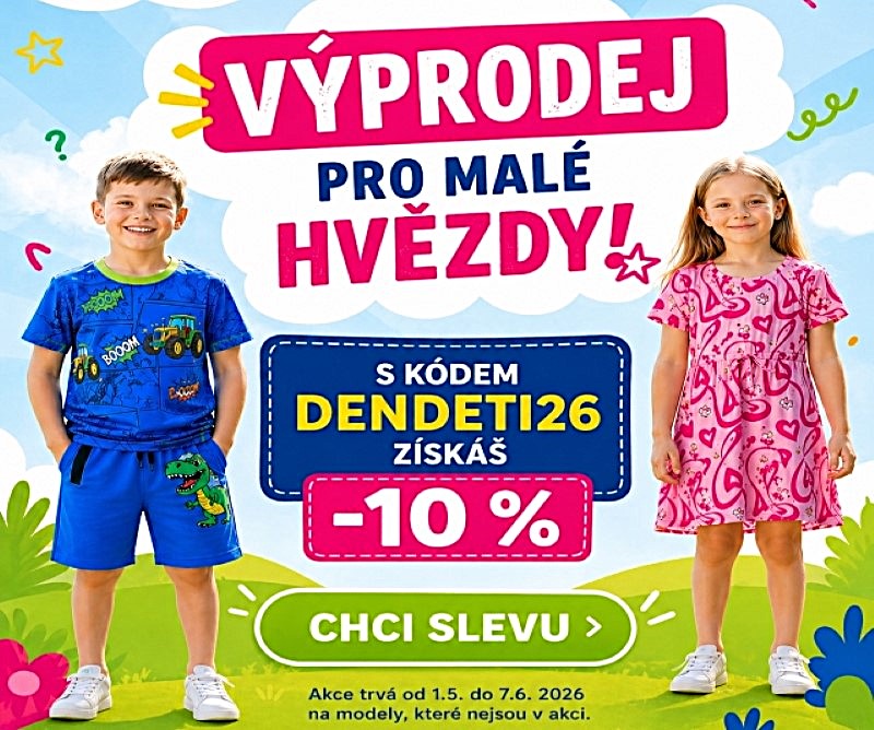 Výprodej módy se slevou 10 % promo kód