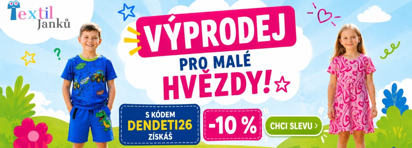 Výprodej sleva s promo kódem dedeti26