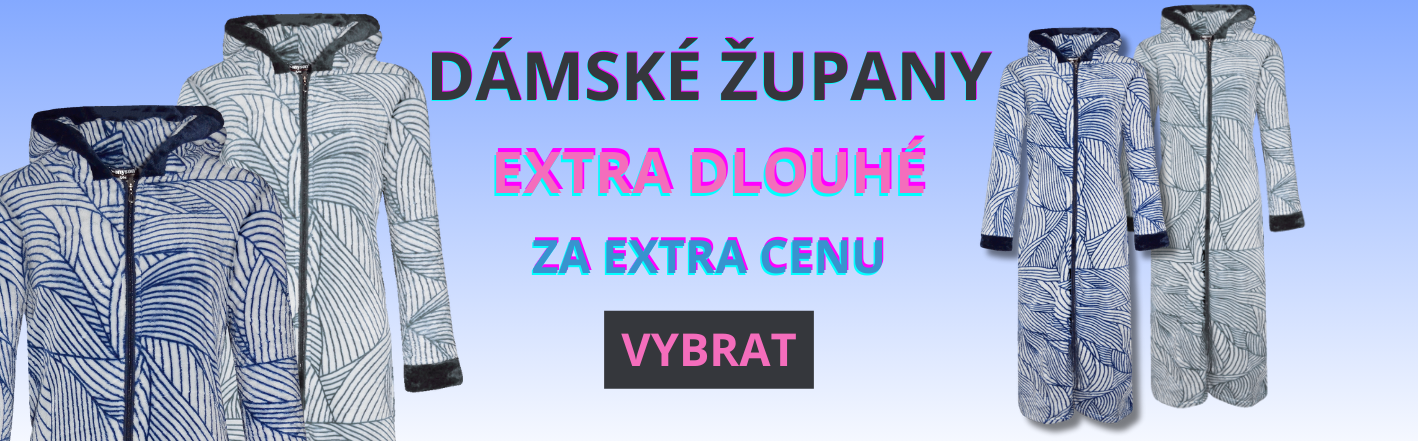Dlouhé župany na zip