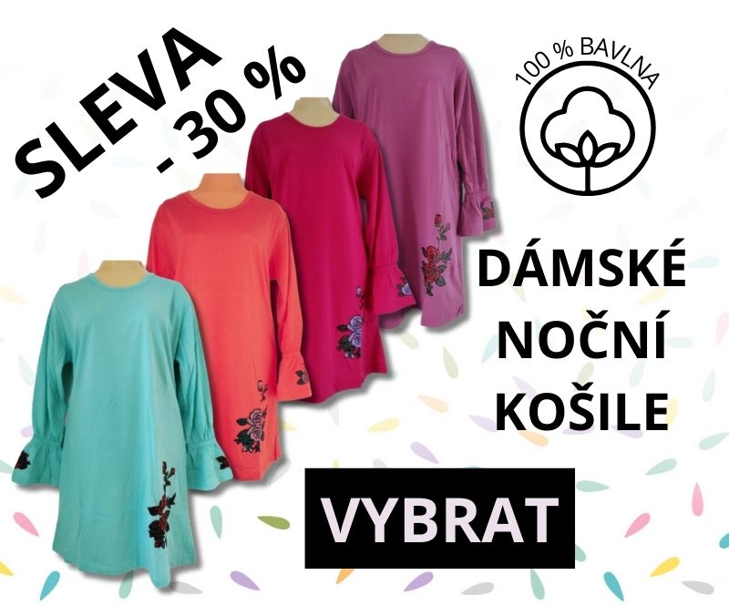 Sleva - 30 % na dámské noční košile