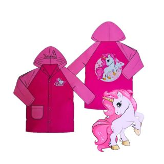 Pláštěnky pro malé i větší děti s novými motivy - Unicorn, Stitch. Decentní barvy a drobné geometrické tvary na větších...