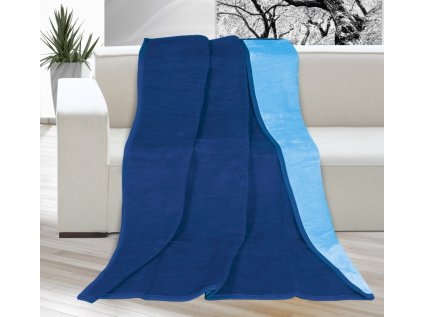 Deka Kira Plus 150x200 cm světle modrá/tmavě modrá