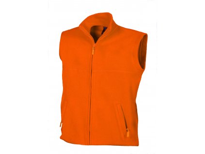 fleece vesta oranzova