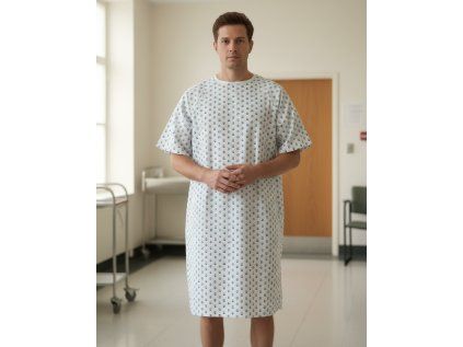 Košile pacientská  anděl modré fontány