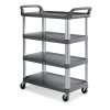 Jídelní čtyřpolicový vozík 3710 šedý
