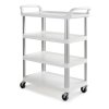 Jídelní čtyřpolicový vozík 3710 bílý