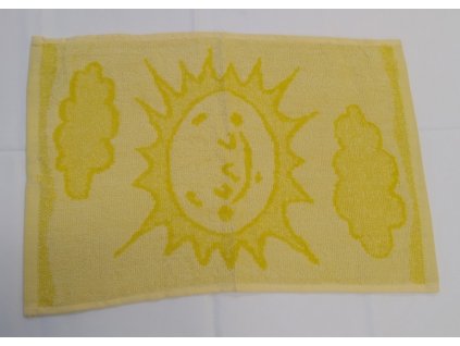 detsky frote rucnik 30x50 motiv slunicko zluty 1