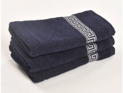 rucnik frote 50x90 greek novy tmave modry 1