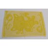 detsky frote rucnik 30x50 motiv kocicka zluty 1