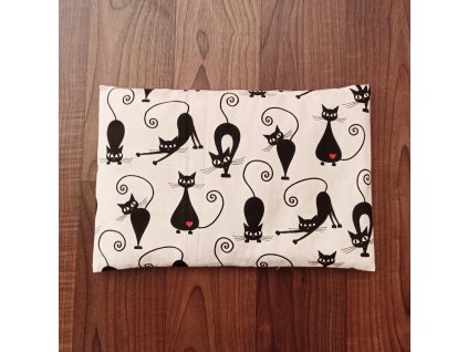 NP Černá kočka na bílé 1