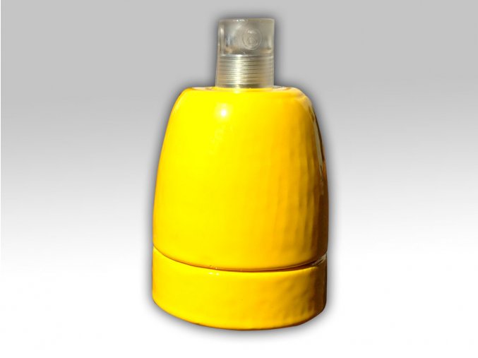 keramická objímka žlutá