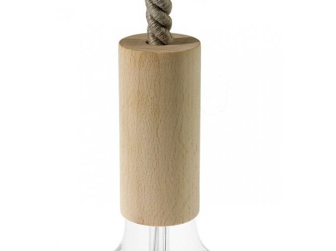 Dřevěná objímka E27