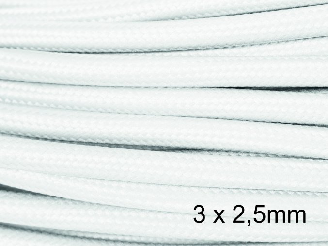 3 x 2,5mm bílý