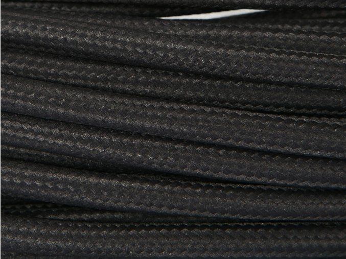 Textilní kabel 1x1,5mm černý