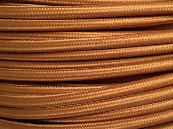 Textilní kabel 1x1,5mm hnědý