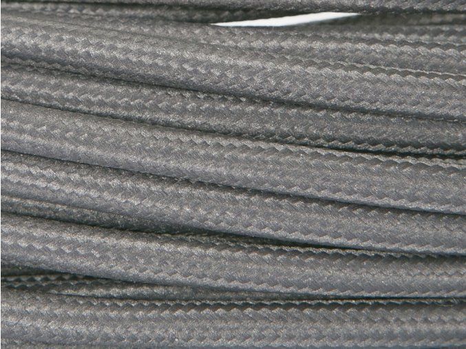 Textilní kabel 1x1,5mm šedý