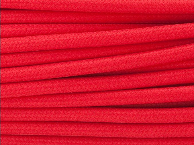 Červený textilní kabel 1x1,5mm