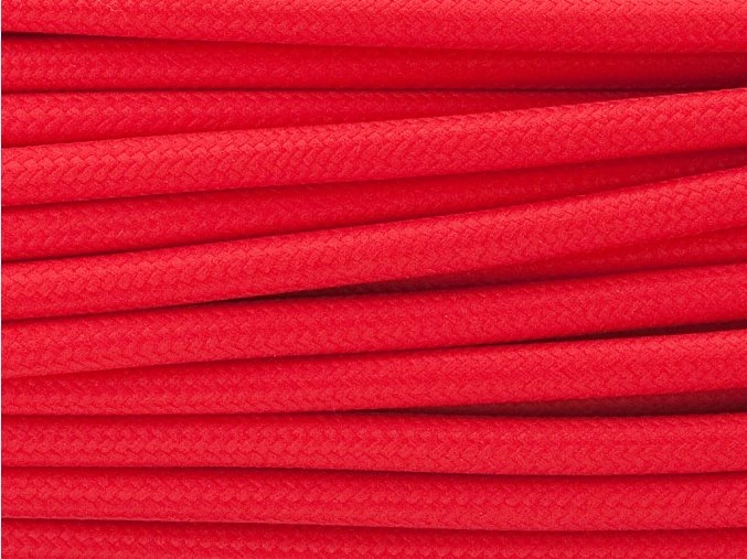 TEXTILNÍ KABEL 1 X 1,5MM ČERVENÝ