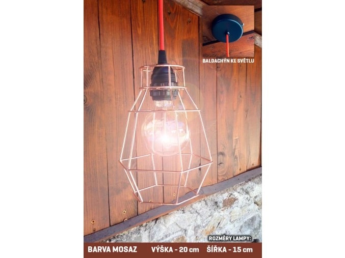 ZÁVĚSNÉ SVÍTIDLO HOME - MOSAZ