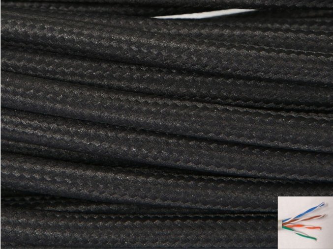 UTP internetový kabel ČERNÝ