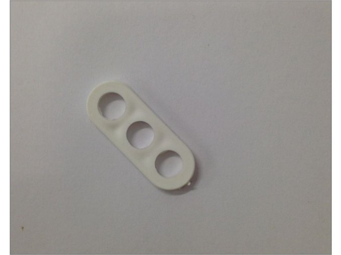 Závěs na kabel ,3 otvory,bílý