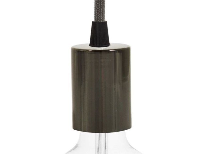 Objímka Metalická E27 ČERNÁ