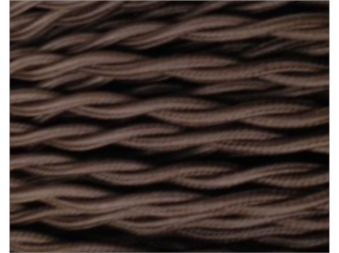 SPLÉTANÝ 2 X 0,75MM HNĚDÝ