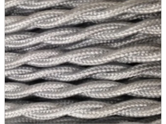 SPLÉTANÝ 2 X 0,75MM STŘÍBRNOŠEDÝ