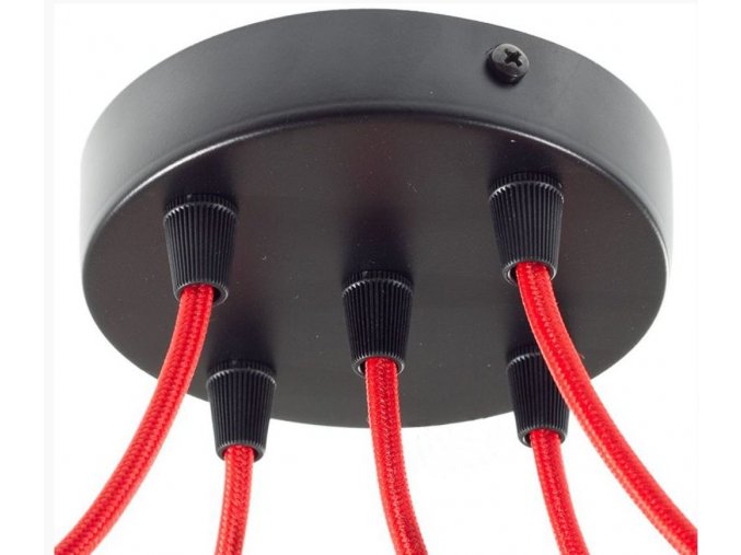 Baldachýn kulatý černý na 5 kabelů