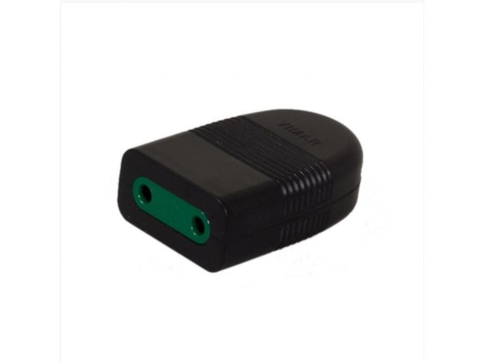 plochá zásuvka černá