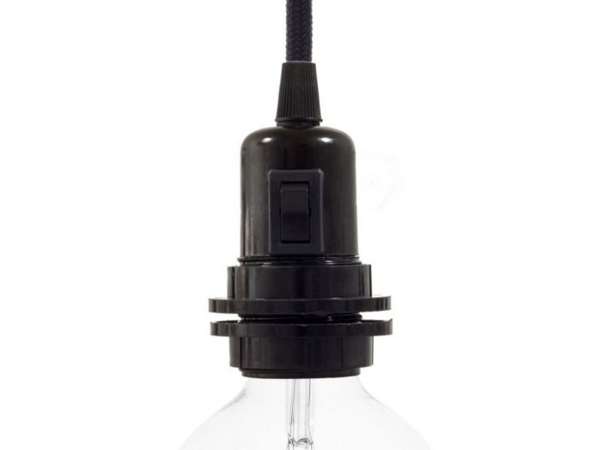 bakelitová objímka s vypínačem