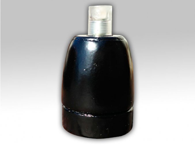 keramická objímka černá