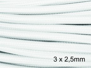 3 x 2,5mm bílý