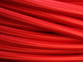 Kabel červený 2 x 0,75mm  Textilní kabel 2 x 0,75mm červený