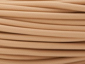 Textilní kabel 2x0,75mm béžový