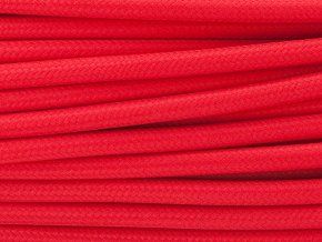 Červený textilní kabel 1x1,5mm