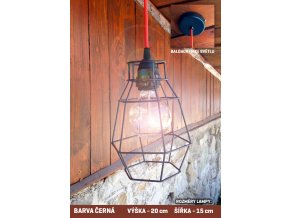 Závěsné Svítidlo HOME ČERNÉ